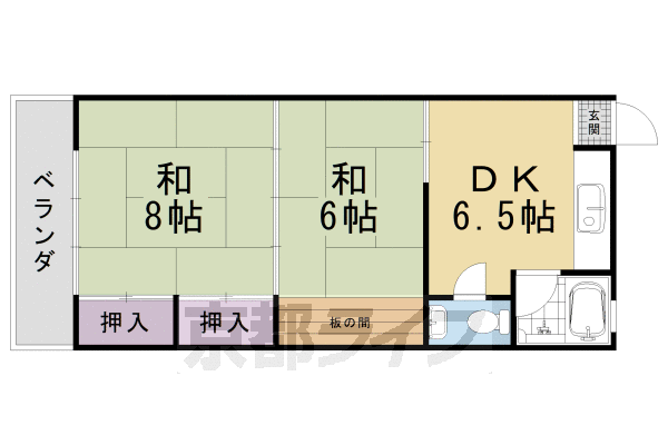 京都府京都市南区東九条南烏丸町 京都駅 2DK マンション 賃貸物件詳細