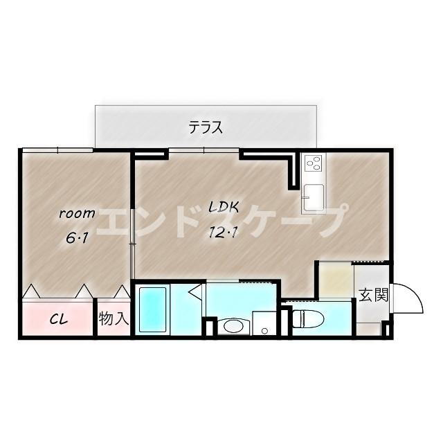 群馬県前橋市鳥羽町 新前橋駅 1LDK アパート 賃貸物件詳細
