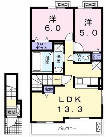 神奈川県相模原市南区磯部 下溝駅 2LDK アパート 賃貸物件詳細
