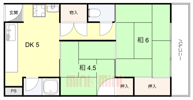 兵庫県伊丹市東有岡３ 伊丹駅 2DK マンション 賃貸物件詳細