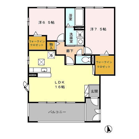 プリズムコート　アース 1階 2LDK 賃貸物件詳細