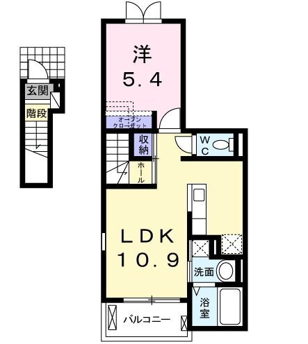 サニープレイス 2階 1LDK 賃貸物件詳細