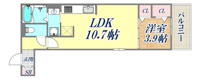兵庫県神戸市灘区国玉通２ 三ノ宮駅 1LDK マンション 賃貸物件詳細