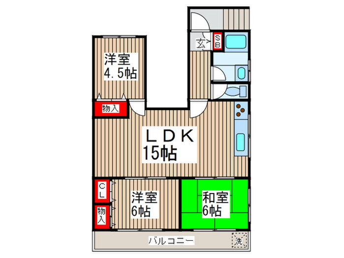 東京都中野区江原町１ 新江古田駅 3LDK マンション 賃貸物件詳細