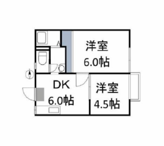 岡山県岡山市北区平野 2DK アパート 賃貸物件詳細