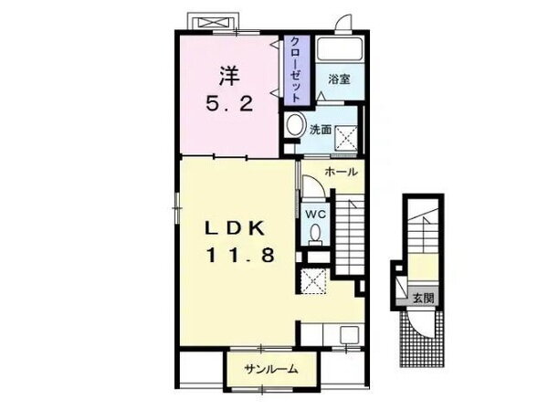 ファインプレイス 1階 1LDK 賃貸物件詳細