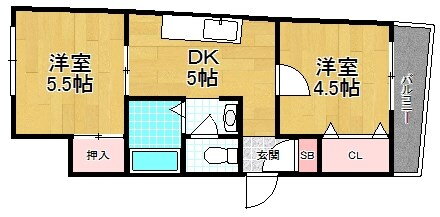 大阪府枚方市須山町 宮之阪駅 2DK マンション 賃貸物件詳細