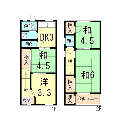 兵庫県神戸市灘区畑原通３ 摩耶駅 4DK 一戸建て 賃貸物件詳細