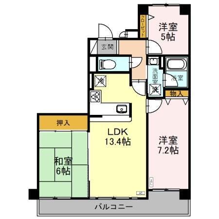 泉が丘グリーンマンション号室 5階 3LDK 賃貸物件詳細