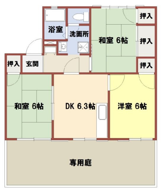 兵庫県加古川市加古川町北在家 尾上の松駅 3DK アパート 賃貸物件詳細