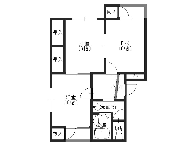 大阪府箕面市西小路５ 牧落駅 2DK マンション 賃貸物件詳細