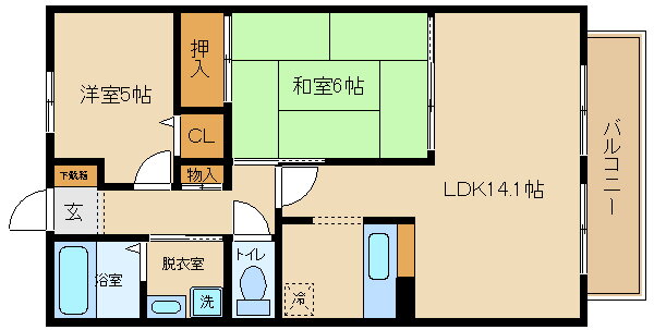 大阪府柏原市本郷２ 柏原駅 2LDK アパート 賃貸物件詳細
