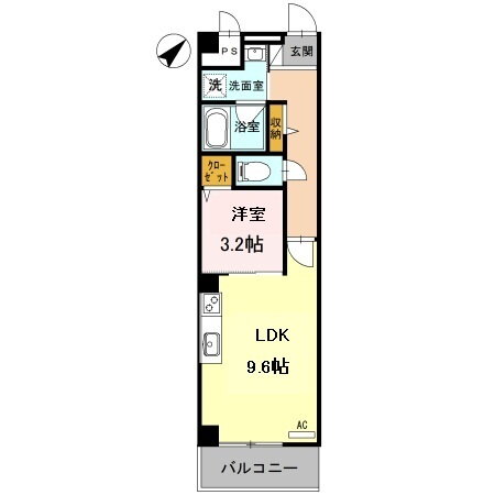 Ｅａｇｌｅ‘ｓ　ｎｅｓｔ 3階 1LDK 賃貸物件詳細