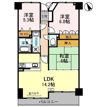 石川県金沢市緑が丘 3LDK マンション 賃貸物件詳細