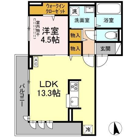 岡山県倉敷市宮前 倉敷駅 1LDK アパート 賃貸物件詳細