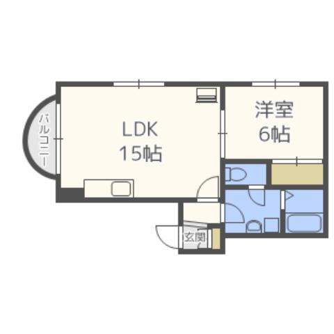 北海道札幌市白石区菊水上町三条３ 苗穂駅 1LDK マンション 賃貸物件詳細