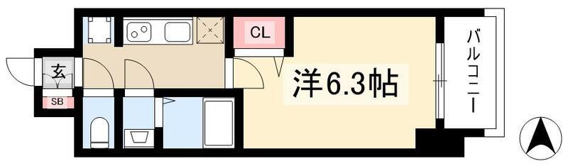 愛知県名古屋市中区新栄１ 矢場町駅 1K マンション 賃貸物件詳細