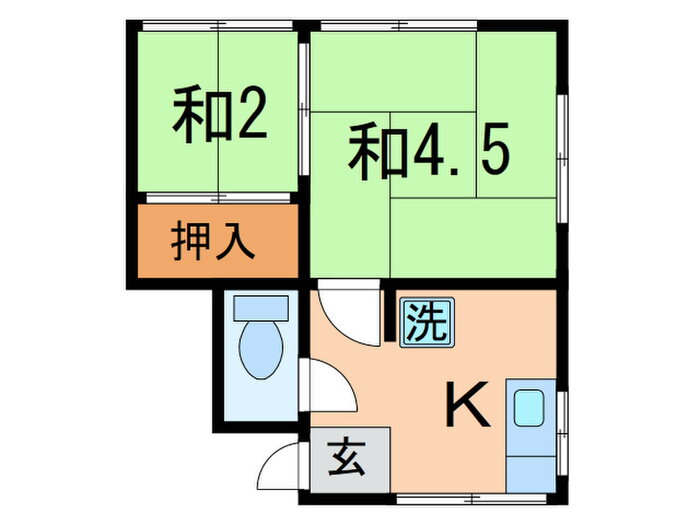 東京都品川区豊町４ 西大井駅 2K アパート 賃貸物件詳細