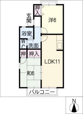 岐阜県羽島郡笠松町米野 高田橋駅 2LDK アパート 賃貸物件詳細