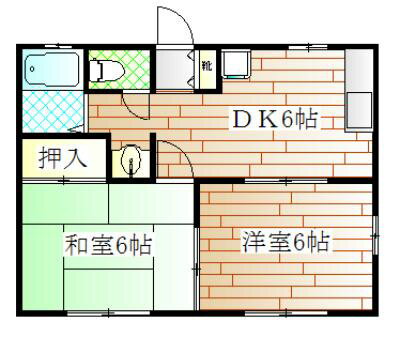 神奈川県横須賀市汐入町３ 横須賀中央駅 2DK アパート 賃貸物件詳細