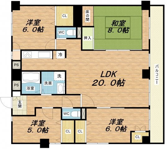 大阪府大阪市中央区内久宝寺町２ 谷町四丁目駅 4LDK マンション 賃貸物件詳細