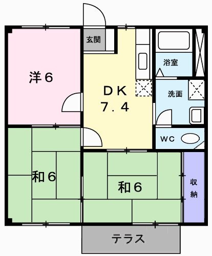 ニューシティＫ＆Ｍ 1階 3DK 賃貸物件詳細