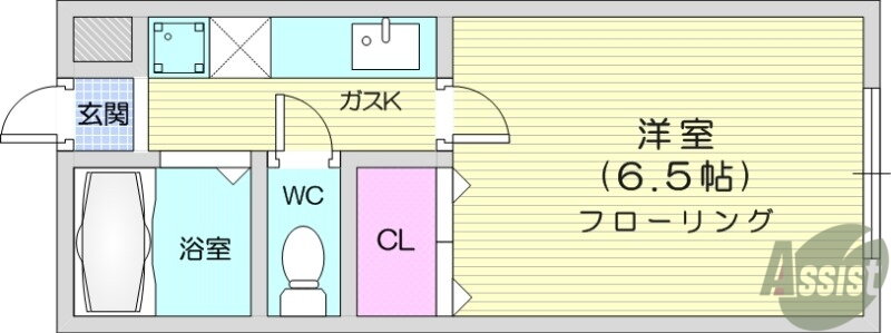 宮城県仙台市若林区二軒茶屋 連坊駅 1K マンション 賃貸物件詳細