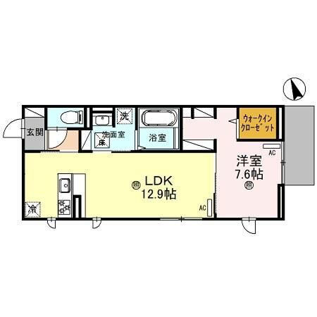 Ｄ－Ｐｌａｃｅ安田 1階 1LDK 賃貸物件詳細