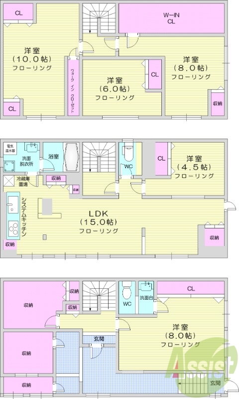 北海道札幌市北区北三十九条西７ 麻生駅 5LDK 一戸建て 賃貸物件詳細