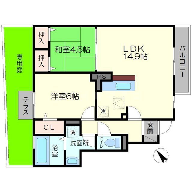 大阪府豊中市宮山町４ 桜井駅 2LDK アパート 賃貸物件詳細