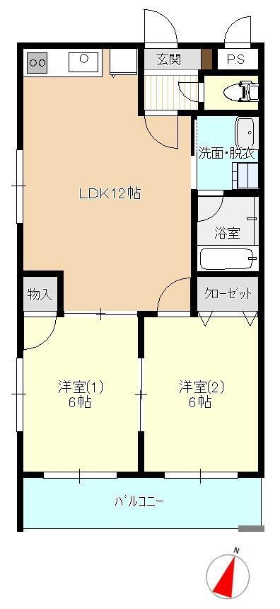 エミネンス 1階 2LDK 賃貸物件詳細