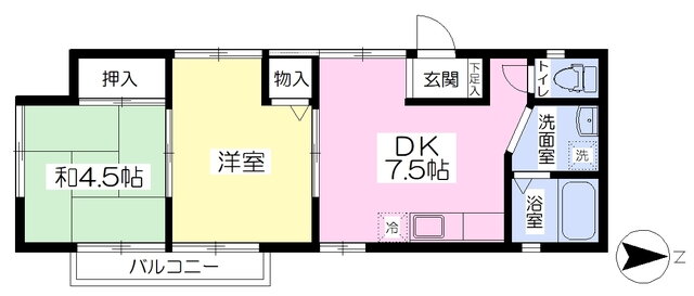 愛媛県松山市鷹子町 久米駅 2DK アパート 賃貸物件詳細