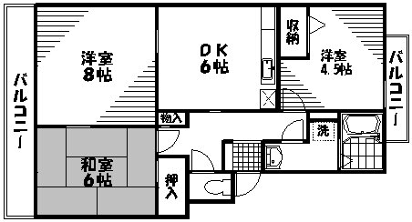 広島県安芸郡海田町南幸町 3DK マンション 賃貸物件詳細