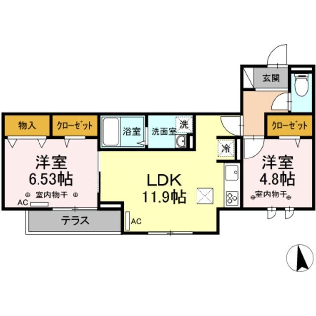 Ｄ－ＲＥＳＩＤＥＮＣＥ府中桜通り 3階 2LDK 賃貸物件詳細