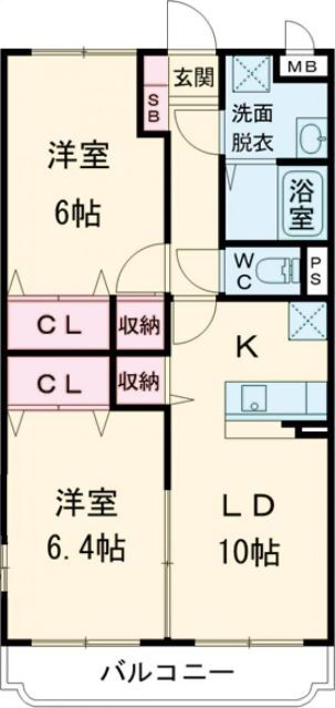茨城県筑西市市野辺 下館駅 2LDK マンション 賃貸物件詳細