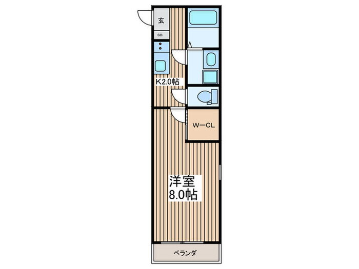 Ｆｕｔｕｒ　Ｍｉｒａｋｕｍａ 2階 1K 賃貸物件詳細