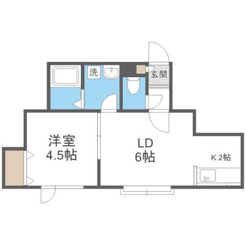 北海道札幌市東区北四十一条東２ 麻生駅 1LDK アパート 賃貸物件詳細