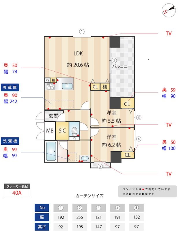 ニューガイア南葛西Ｎｏ．７１ 5階 2LDK 賃貸物件詳細