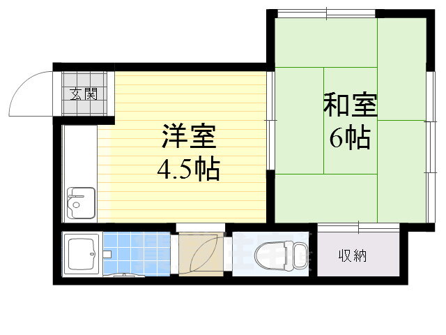 鉄野文化 1階 2K 賃貸物件詳細