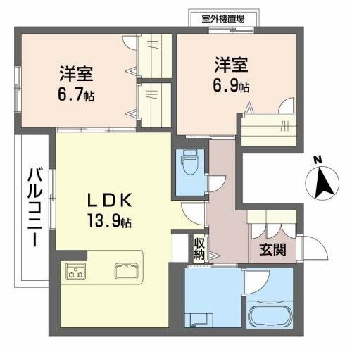 奈良県橿原市地黄町 大和八木駅 2LDK マンション 賃貸物件詳細