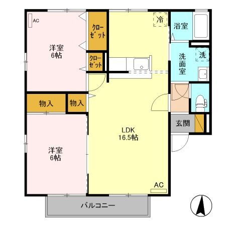 栃木県宇都宮市鶴田２ 宇都宮駅 2LDK アパート 賃貸物件詳細