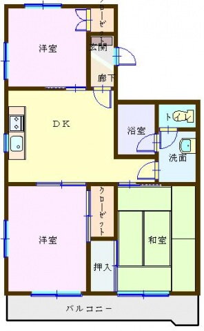 埼玉県越谷市南越谷１ 南越谷駅 3DK マンション 賃貸物件詳細