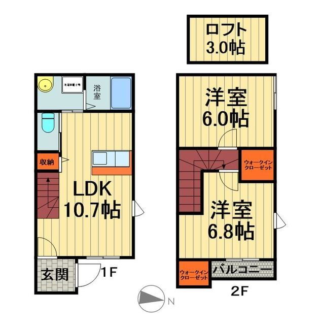 埼玉県川口市仲町 西川口駅 2LDK アパート 賃貸物件詳細