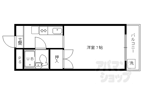 京都府京都市右京区西京極前田町 西京極駅 1K マンション 賃貸物件詳細