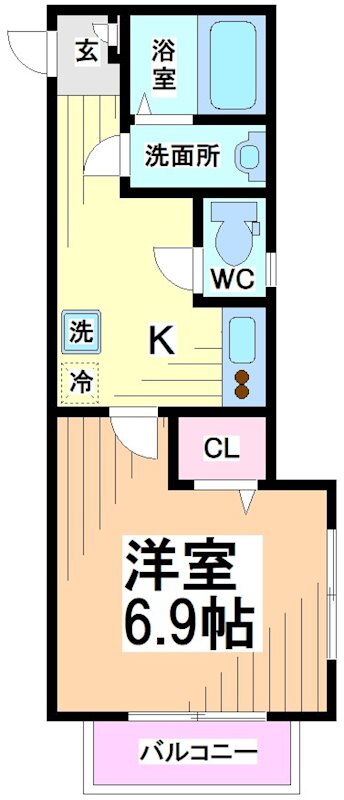 神奈川県川崎市多摩区生田６ 生田駅 1K アパート 賃貸物件詳細