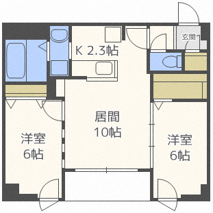 北海道札幌市中央区北五条西１４ 桑園駅 2LDK マンション 賃貸物件詳細
