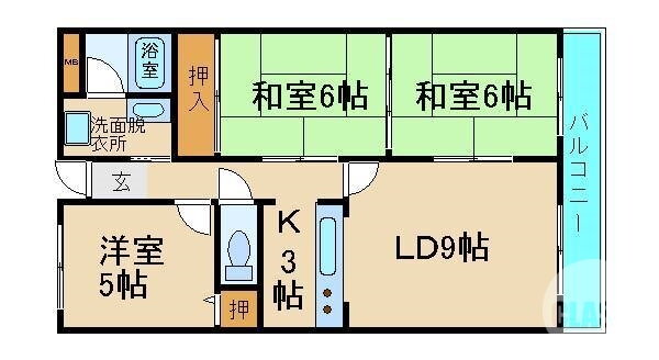 大阪府堺市北区百舌鳥梅町３ なかもず駅 3LDK マンション 賃貸物件詳細