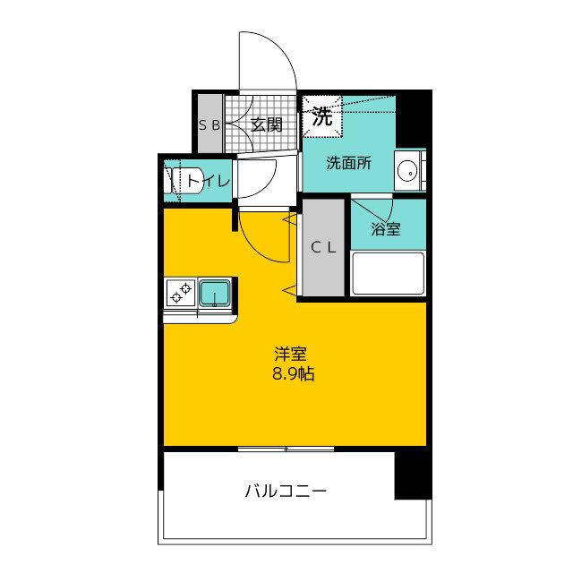 福岡県福岡市博多区博多駅南１ 博多駅 1K マンション 賃貸物件詳細