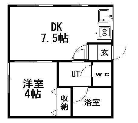 北海道札幌市豊平区月寒西一条１０ 月寒中央駅 1DK アパート 賃貸物件詳細