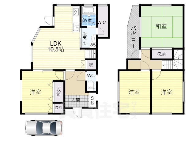 奈良県大和郡山市外川町 近鉄郡山駅 4LDK 一戸建て 賃貸物件詳細